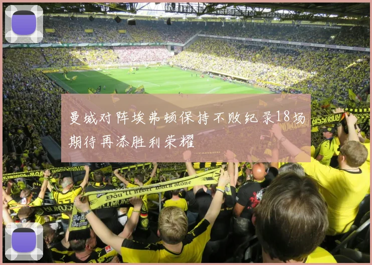 曼城对阵埃弗顿保持不败纪录18场期待再添胜利荣耀